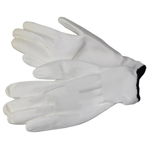 White PU palm coated glove